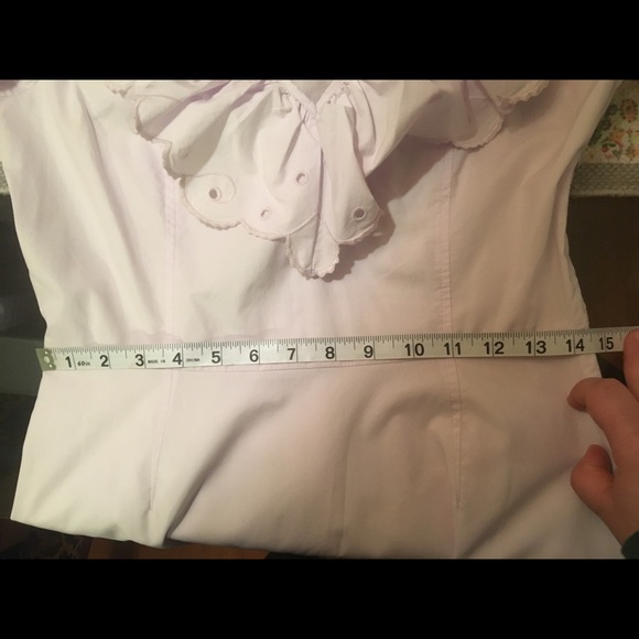 Sold Rebecca Taylor Lilac Flare Cotton Midi Dress - Picture 7 of 8